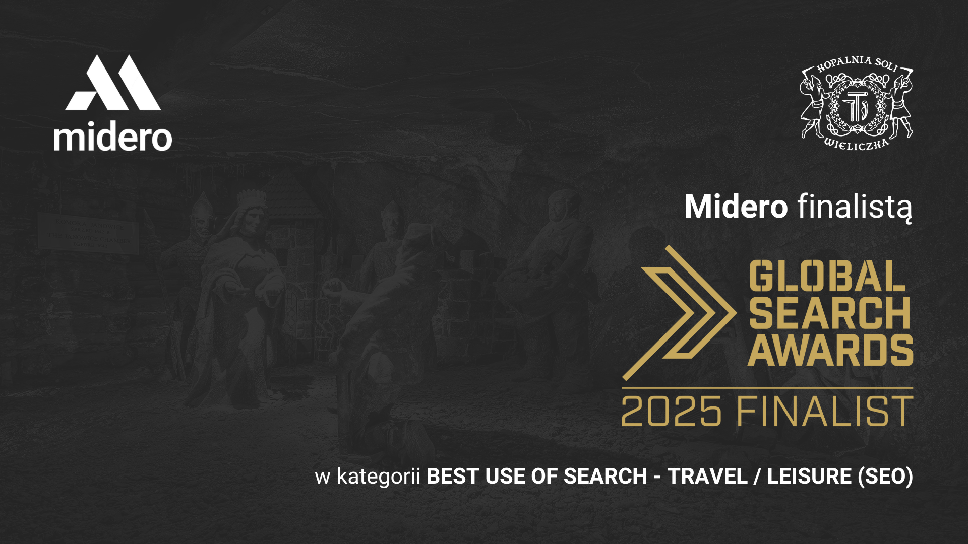 Midero finalistą Global Search Awards 2025